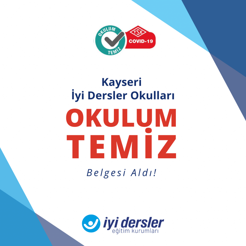 Okulum Temiz Belgesi | İyi Dersler | Özel Okul