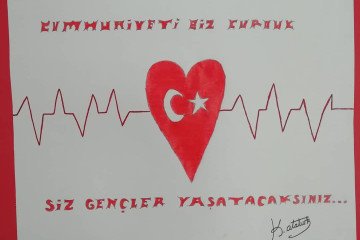29 Ekim Cumhuriyet Bayramı Konulu Resim Sergimizden Kareler | İst...